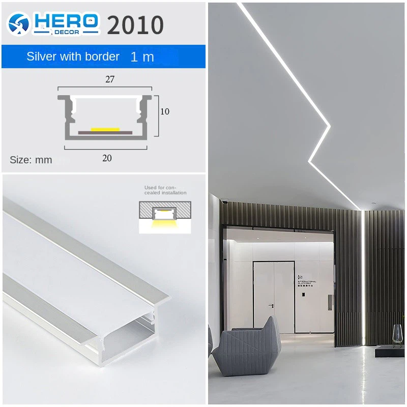 Wide Aluminum LED Profile in Office And Hospitality Suspended Linear Lighting Wide Aluminum LED Profile in Office And Hospitality Suspended Linear Lighting